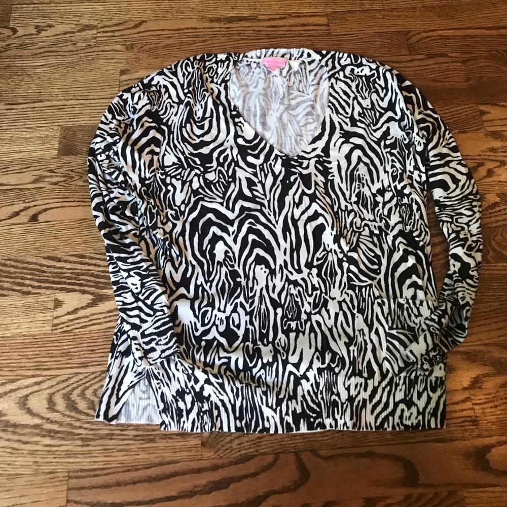 Lilly Pulitzer deep v neck sweater
